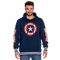 Produktbild Captain America - Shield Distressed Logo Hoodie blå