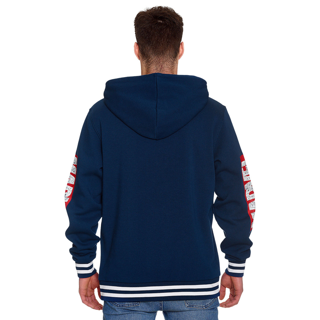 Produktbild Captain America - Shield Distressed Logo Hoodie blå