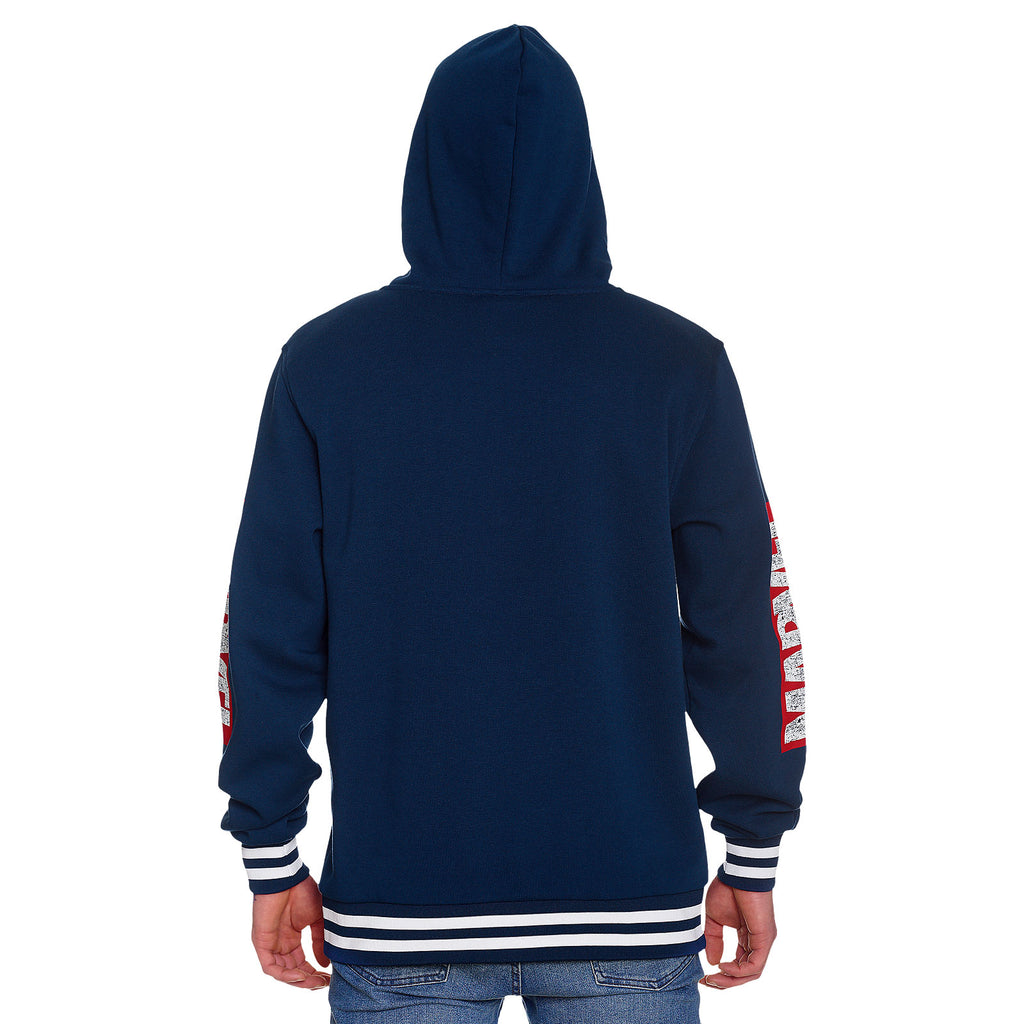 Produktbild Captain America - Shield Distressed Logo Hoodie blå