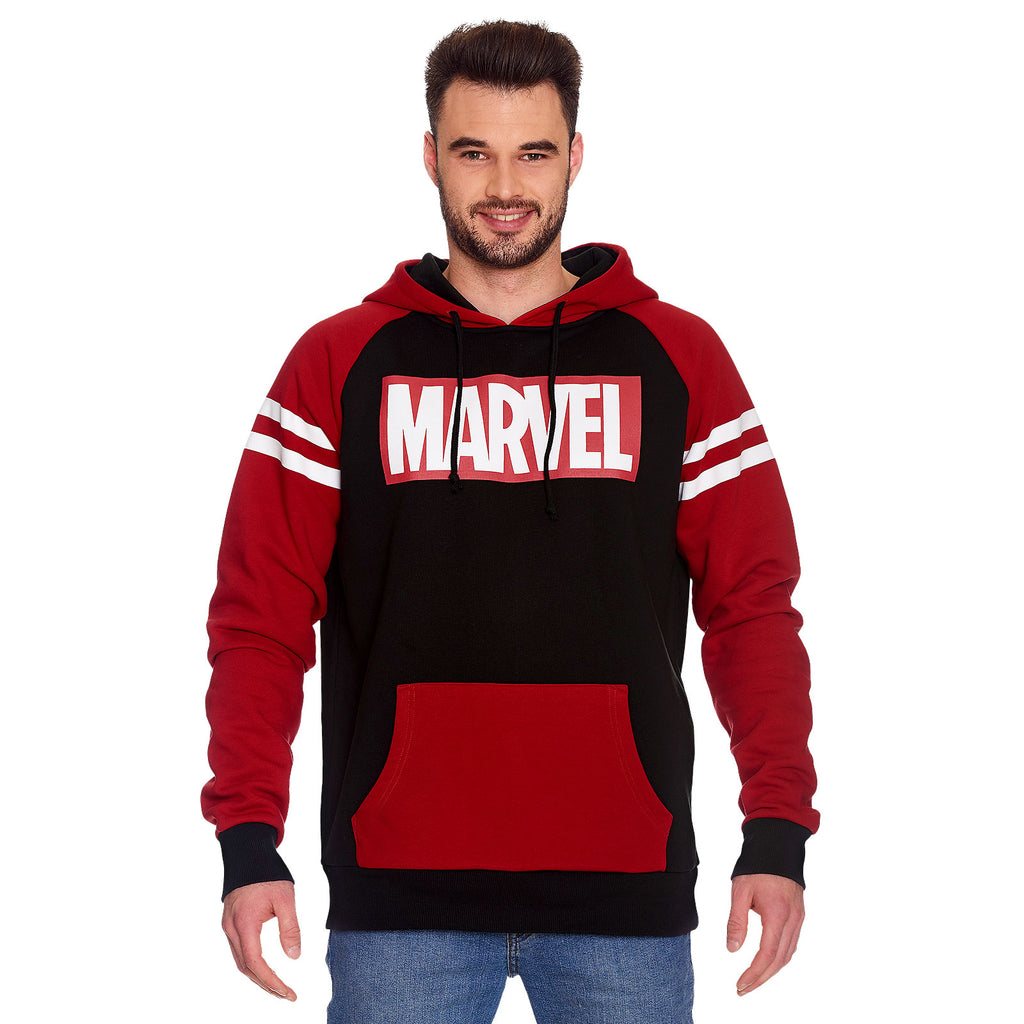 Produktbild Marvel - Logohuvtröja röd-svart