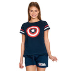 Produktbild Captain America - Shield Logo Pyjamas kort dam