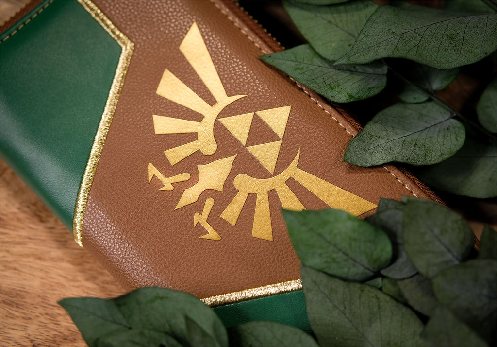 Produktbild Zelda - Hyrule-logotyp plånbok grön-brun