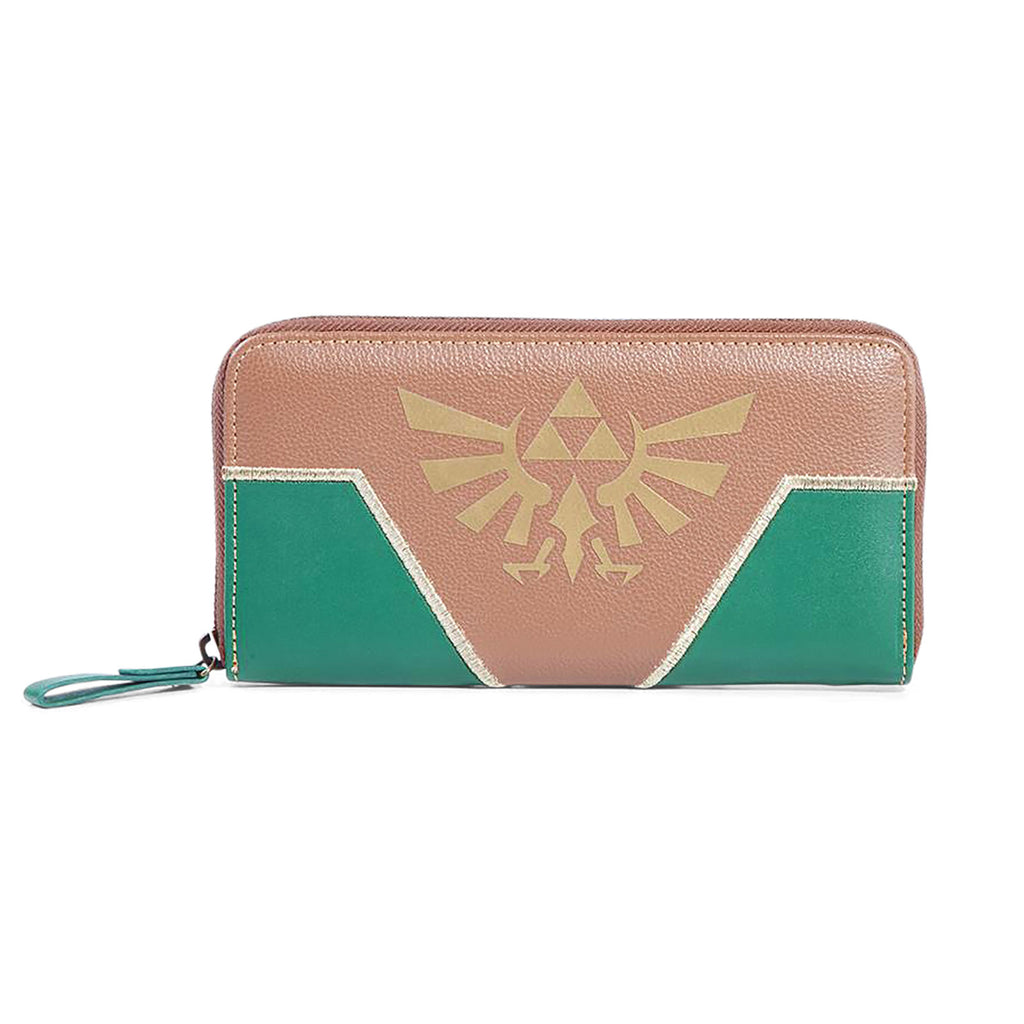 Produktbild Zelda - Hyrule-logotyp plånbok grön-brun