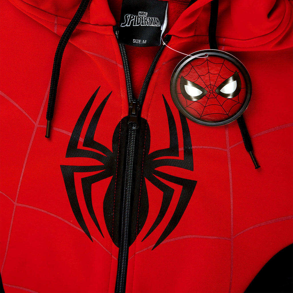 Produktbild Spider-Man - Röd & Svart Dräkt Huvtröja