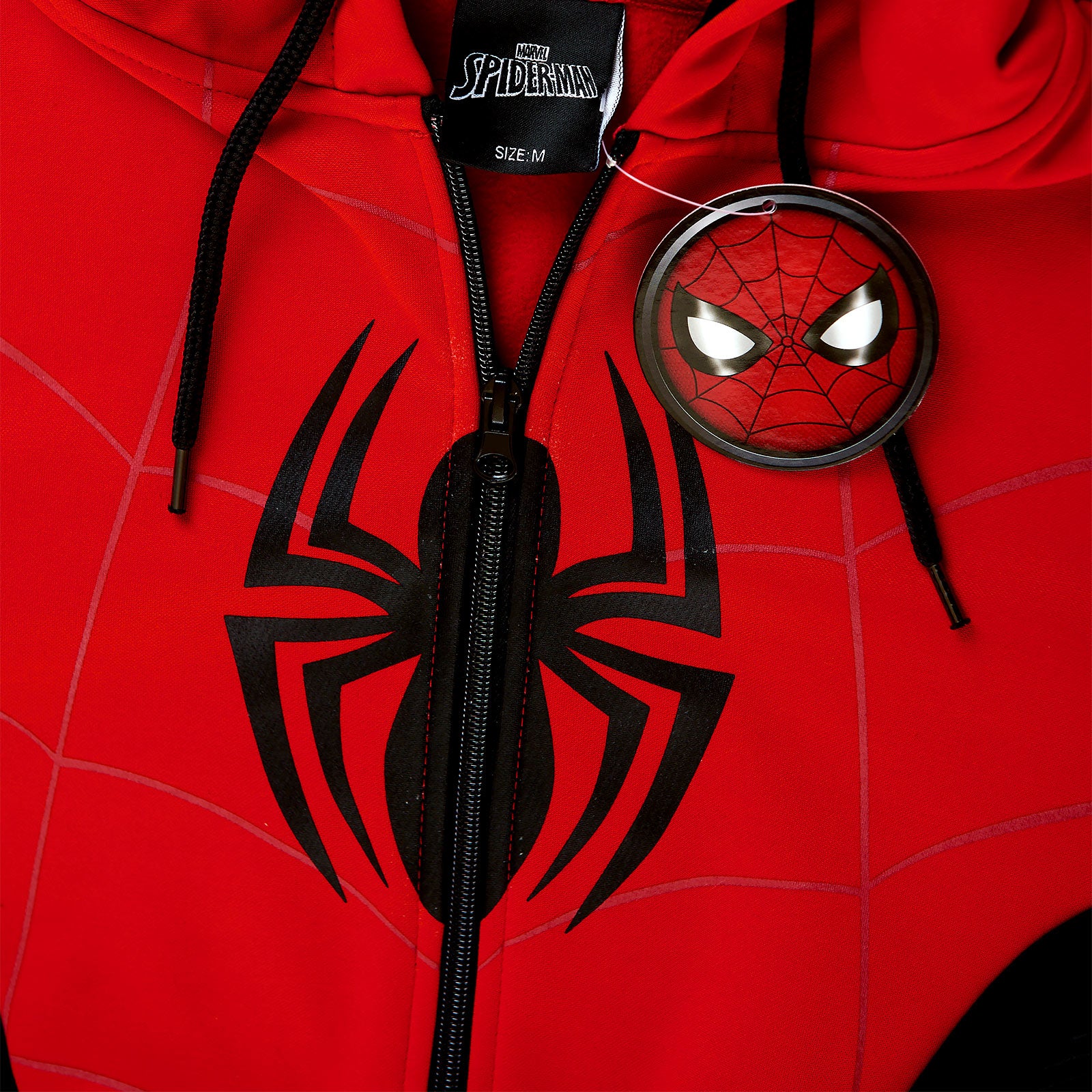 Produktbild Spider-Man - Röd & Svart Dräkt Huvtröja