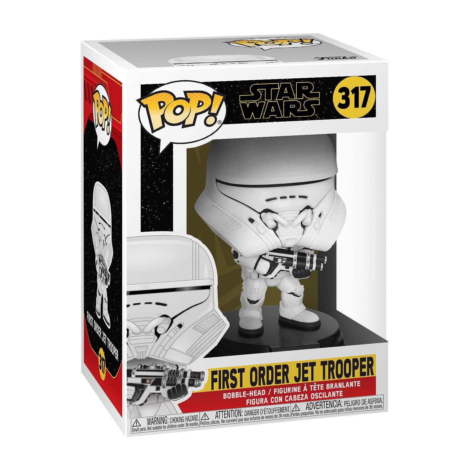 Produktbild Star Wars - First Order Jet Trooper Funko Pop figur med vickande huvud