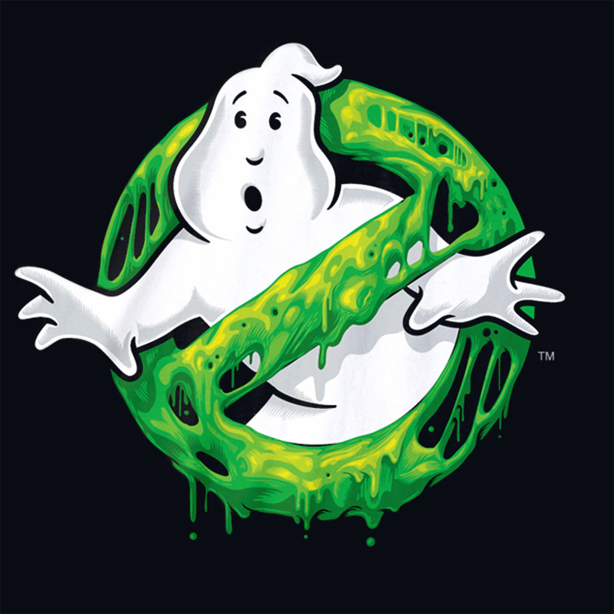 Produktbild Ghostbusters - Slime Logo T-shirt svart