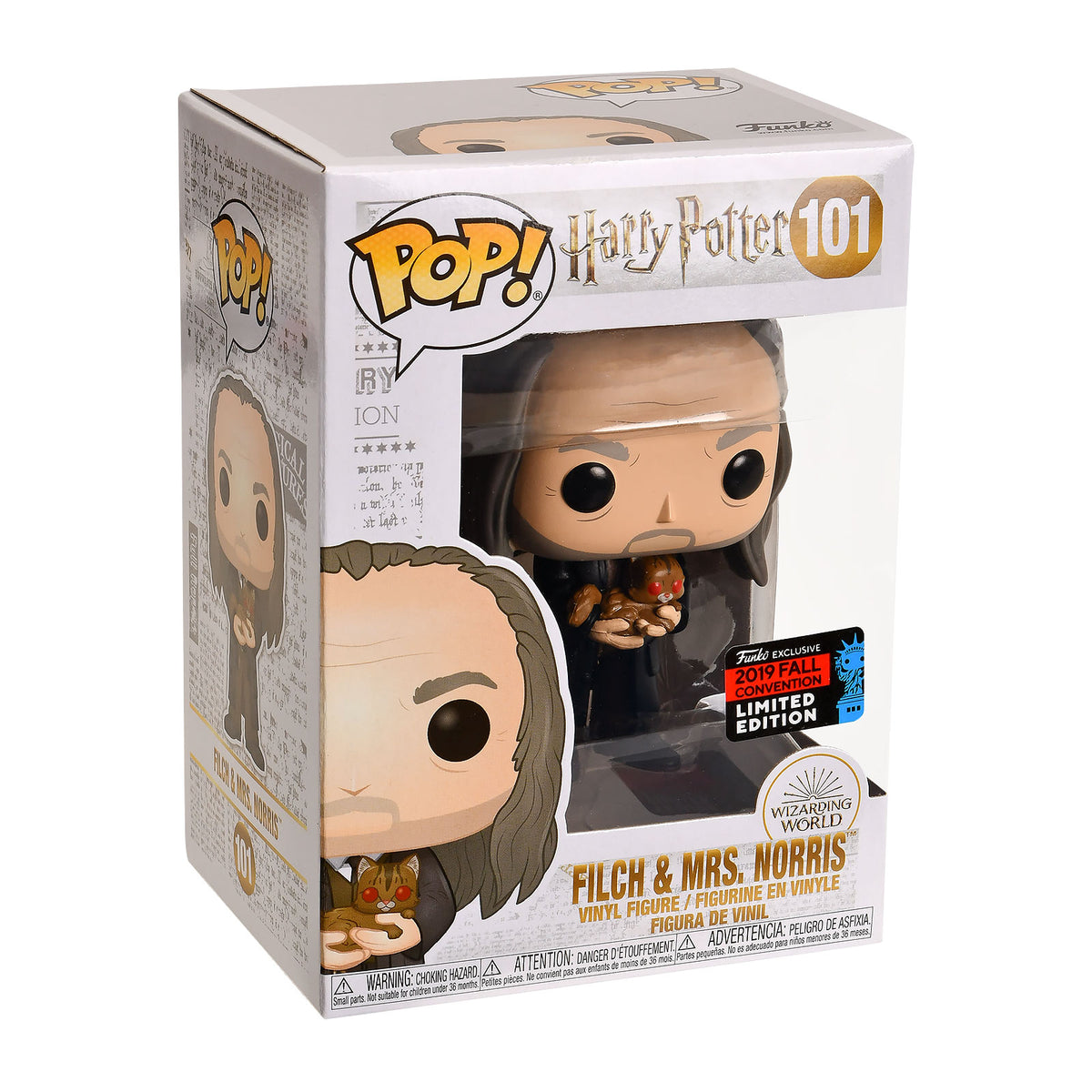 Produktbild Harry Potter - Filch med Mrs. Norris Yule Ball Funko Pop Figur