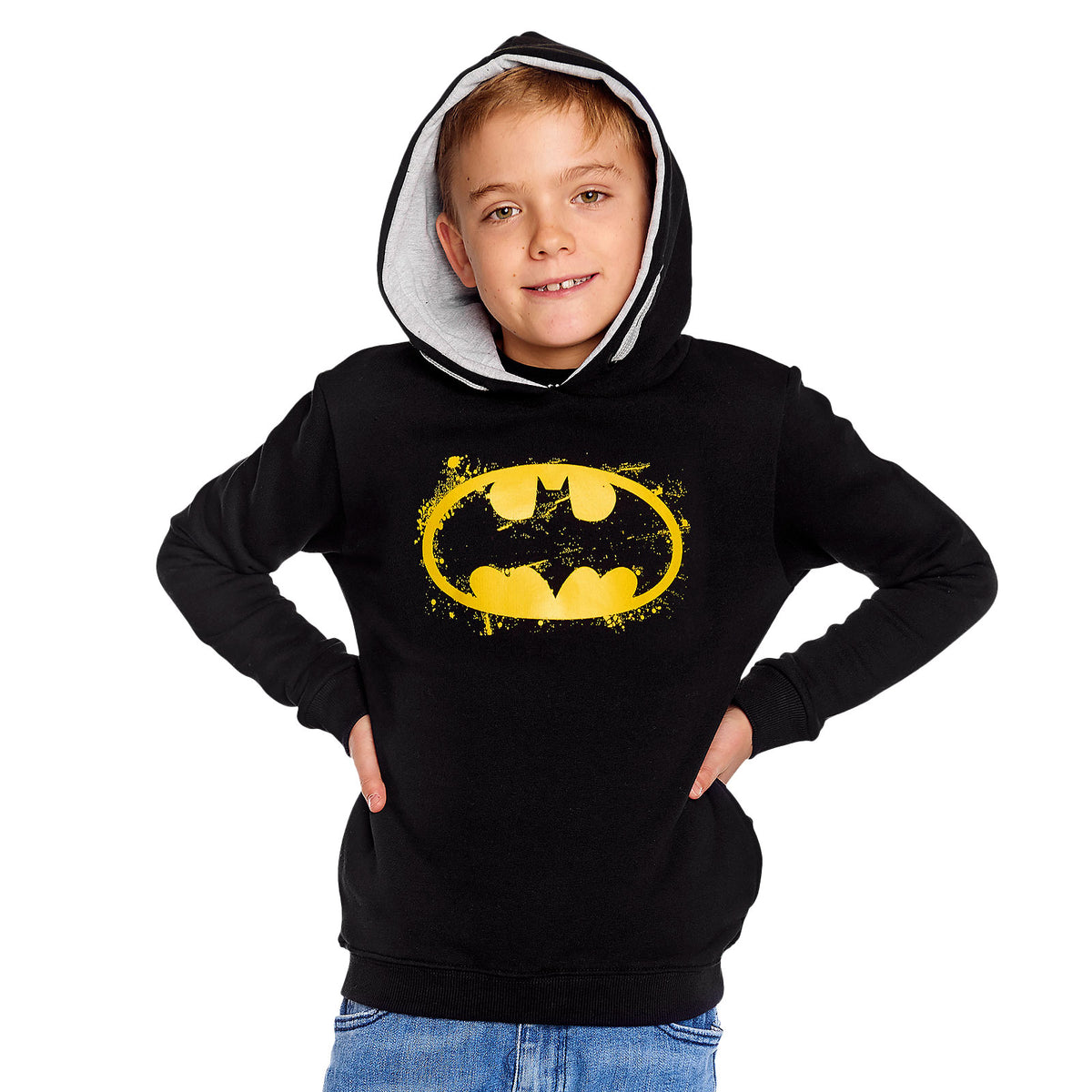 Produktbild Batman - Logo Barn Hoodie svart
