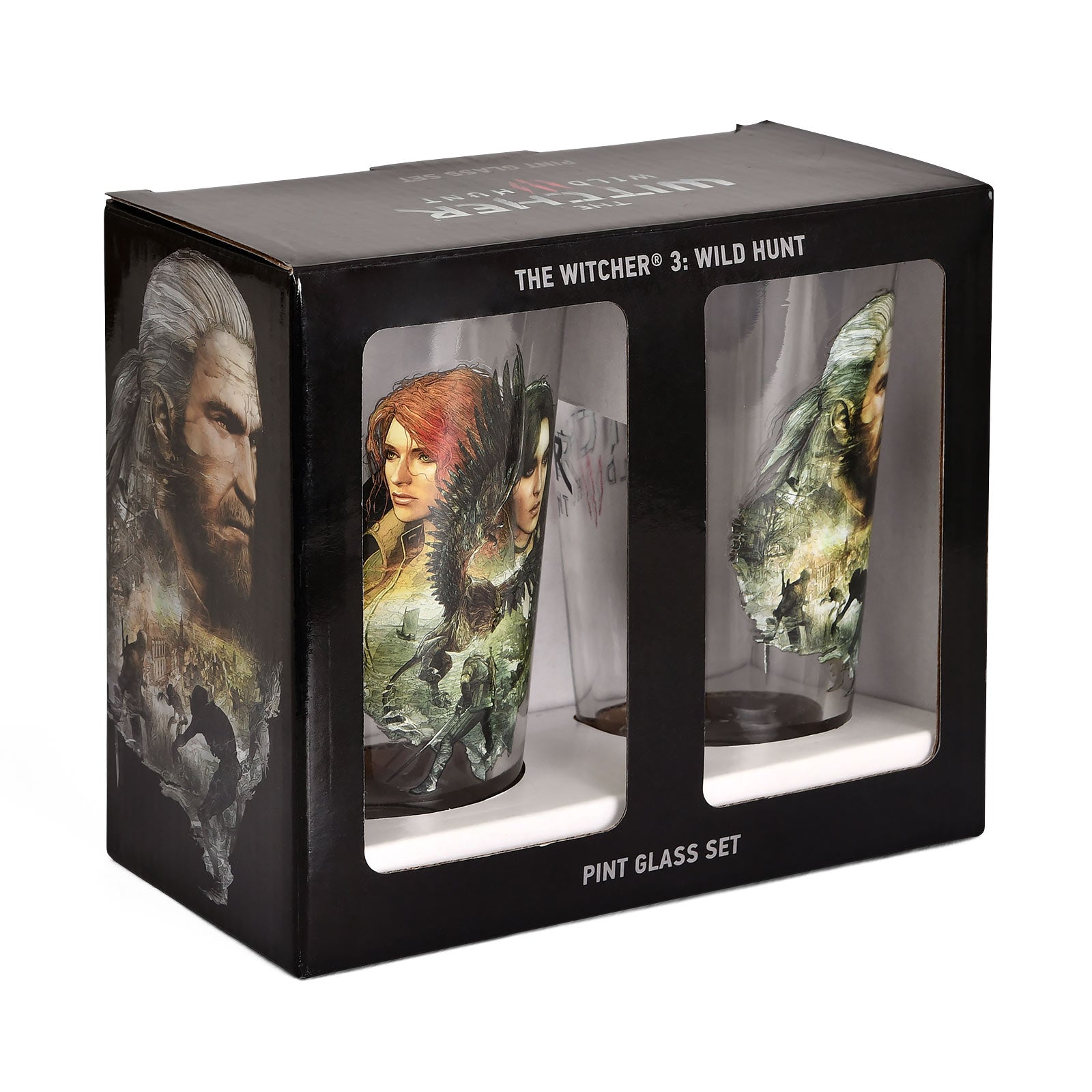 Produktbild Witcher - Glas-set med Geralt, Triss & Yennefer