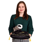 Produktbild Harry Potter - Hufflepuff kudde med emblem och plyschfigur