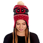 Produktbild Deadpool - Mössa med tofsar och logotyp