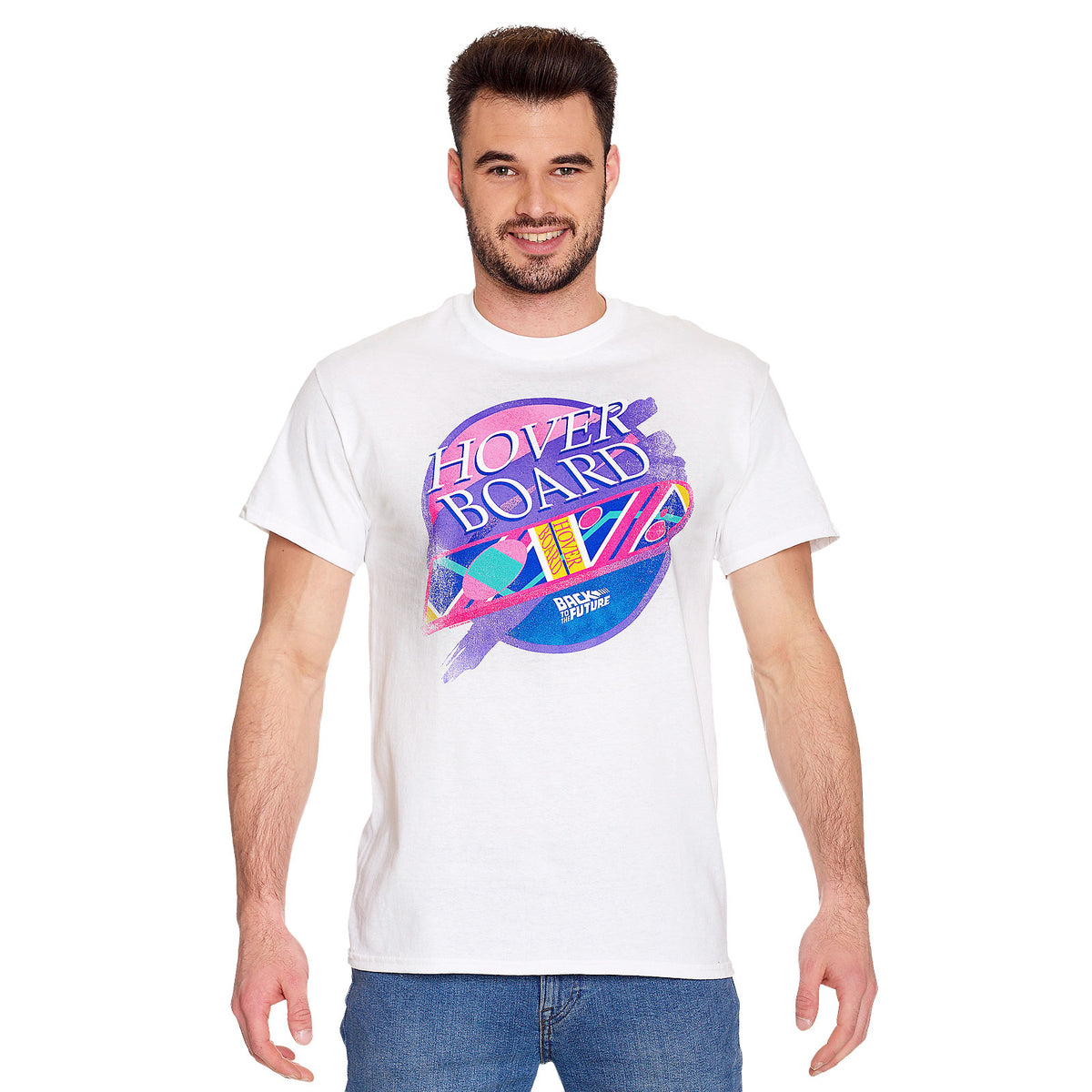 Produktbild Tillbaka till framtiden - Vit Hover Board T-shirt