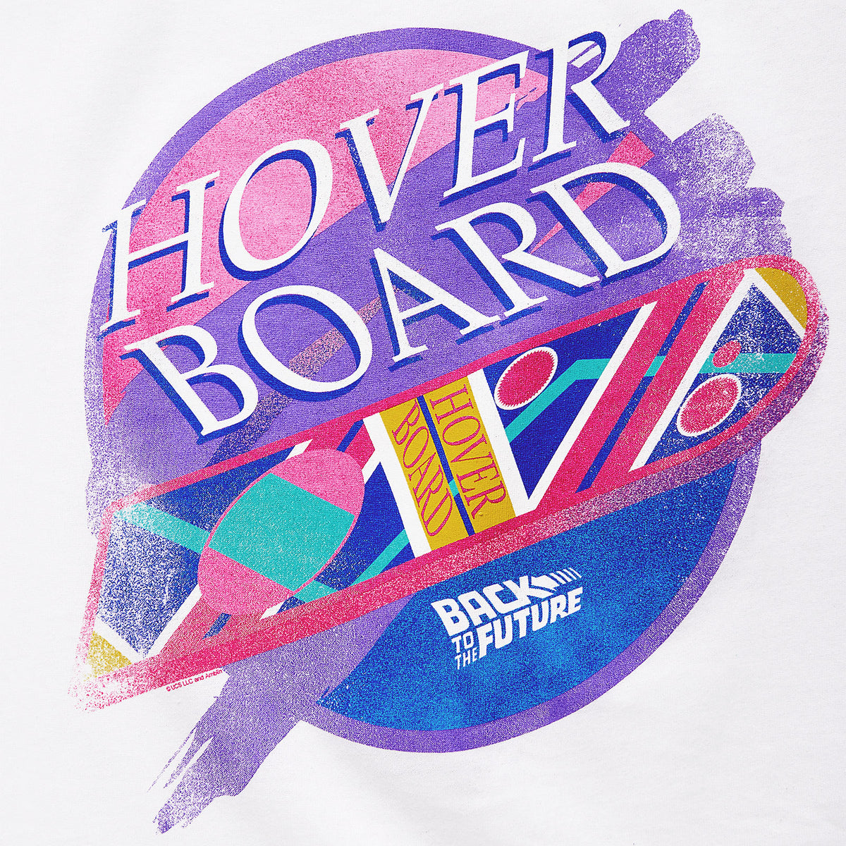 Produktbild Tillbaka till framtiden - Vit Hover Board T-shirt