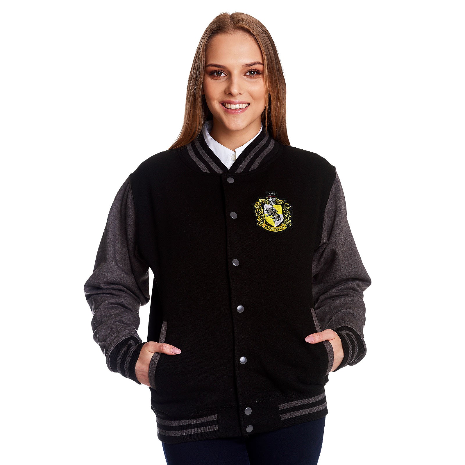 Produktbild Harry Potter - Hufflepuff-emblem Collegejacka