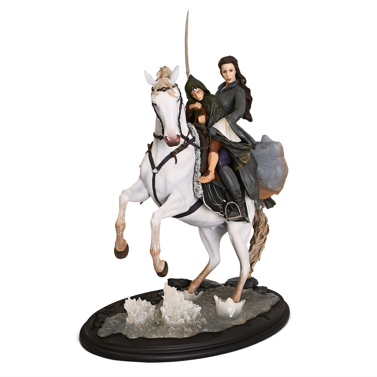 Produktbild Sagan om Ringen - Arwen och Frodo på Asfaloth Figur 48 cm deluxe