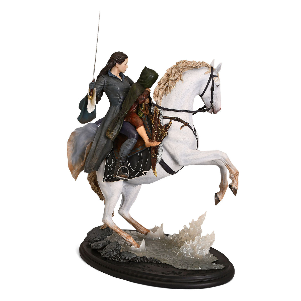 Produktbild Sagan om Ringen - Arwen och Frodo på Asfaloth Figur 48 cm deluxe