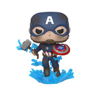 Produktbild Avengers - Captain America Mjölnir & Broken Shield Endgame Funko Pop figur med vickande huvud
