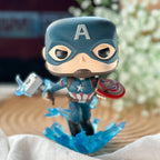 Produktbild Avengers - Captain America Mjölnir & Broken Shield Endgame Funko Pop figur med vickande huvud