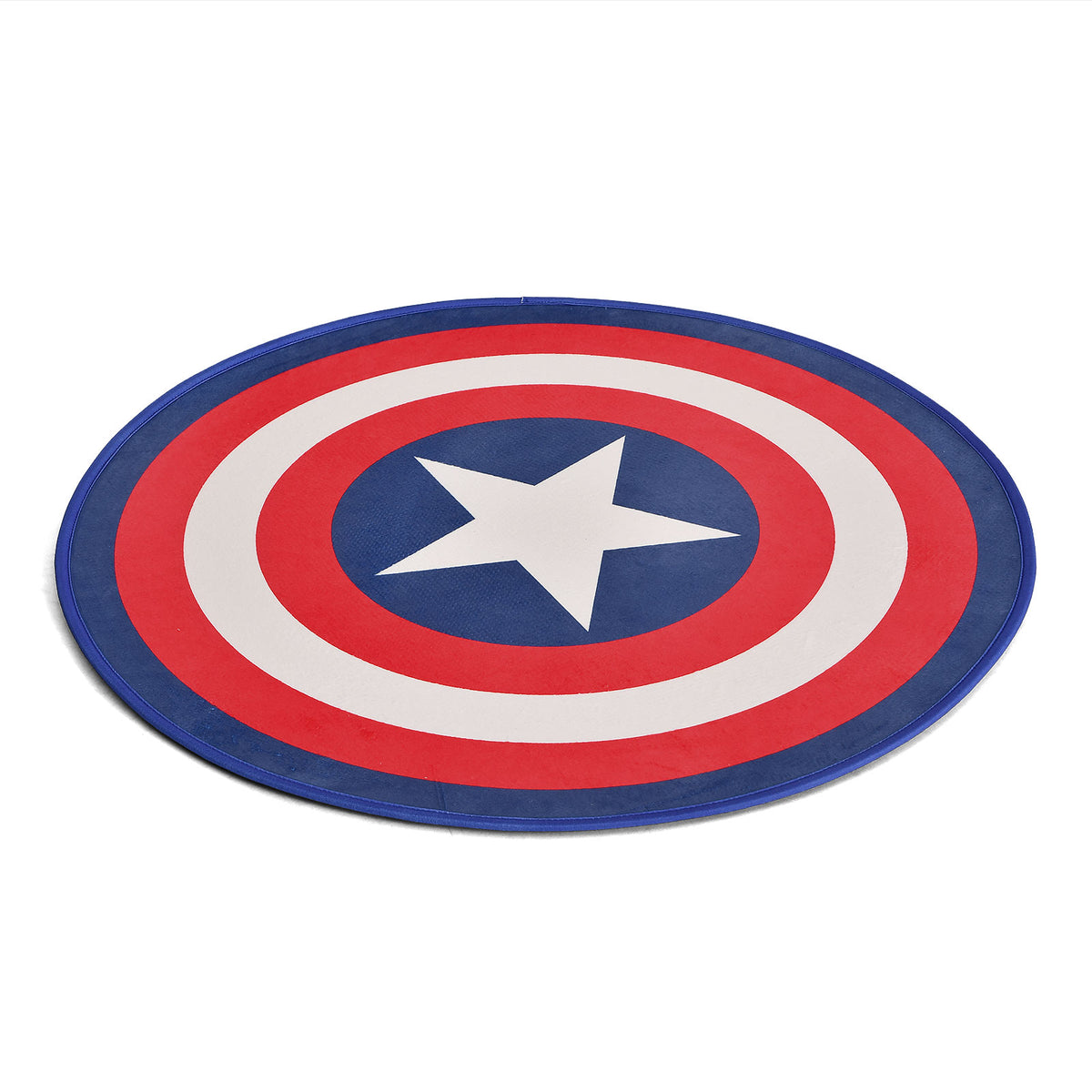 Produktbild Captain America - Rund matta med sköldmotiv