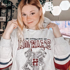 Product image Harry Potter - Hogwarts School Crop Hoodie Women's Grey
