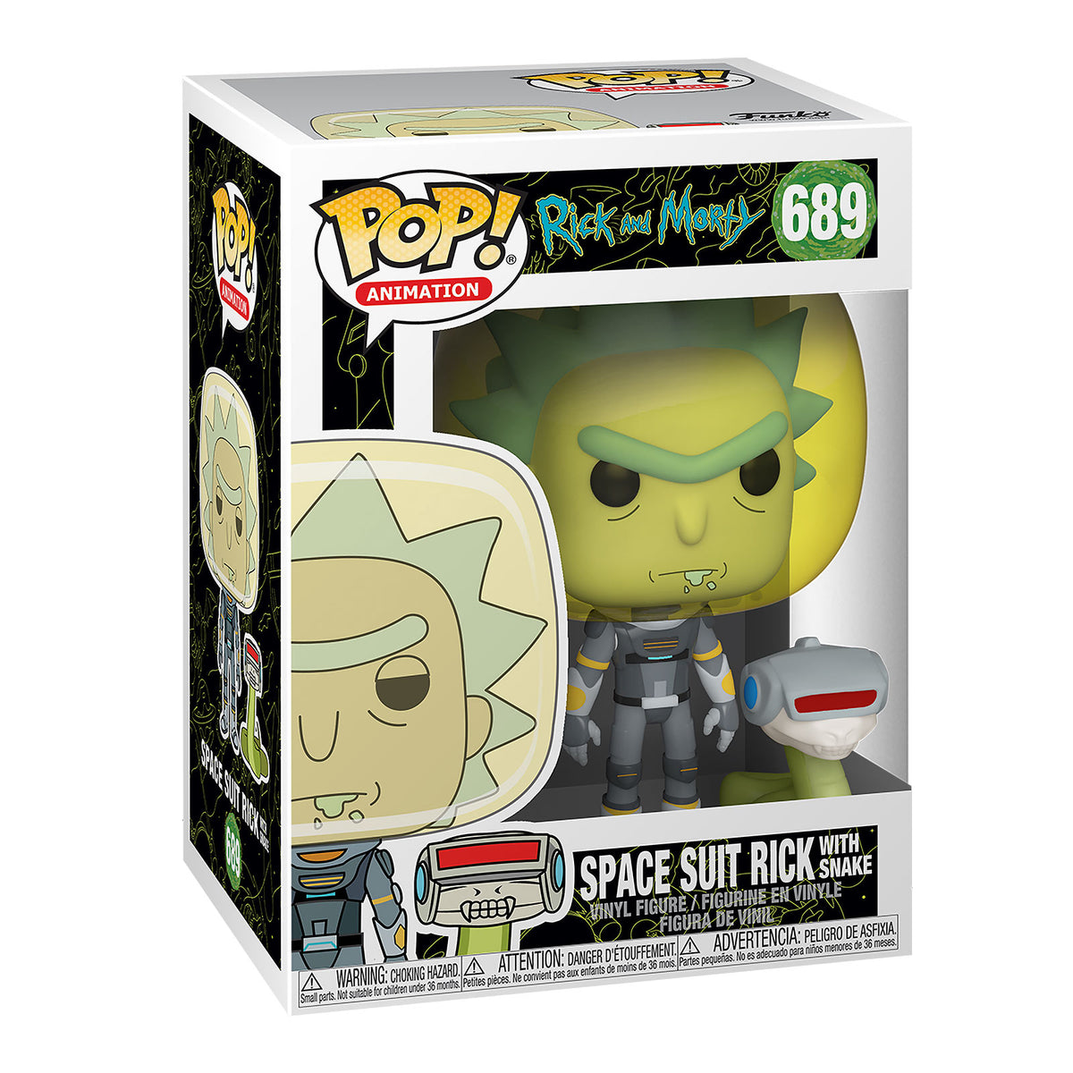 Produktbild Rick and Morty - Space Suit Rick med orm Funko Pop Figur