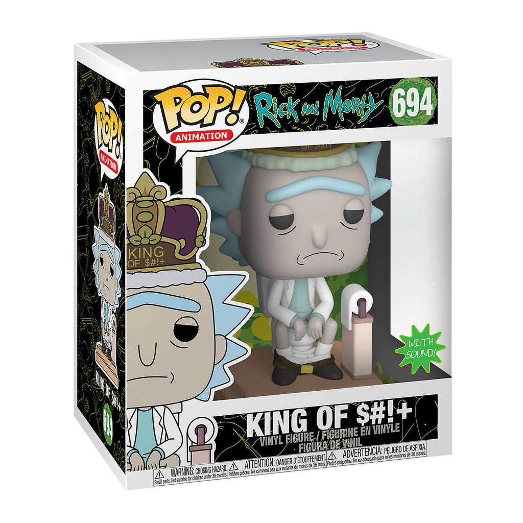 Produktbild Rick and Morty - King Rick med ljud Funko Pop figur 17 cm