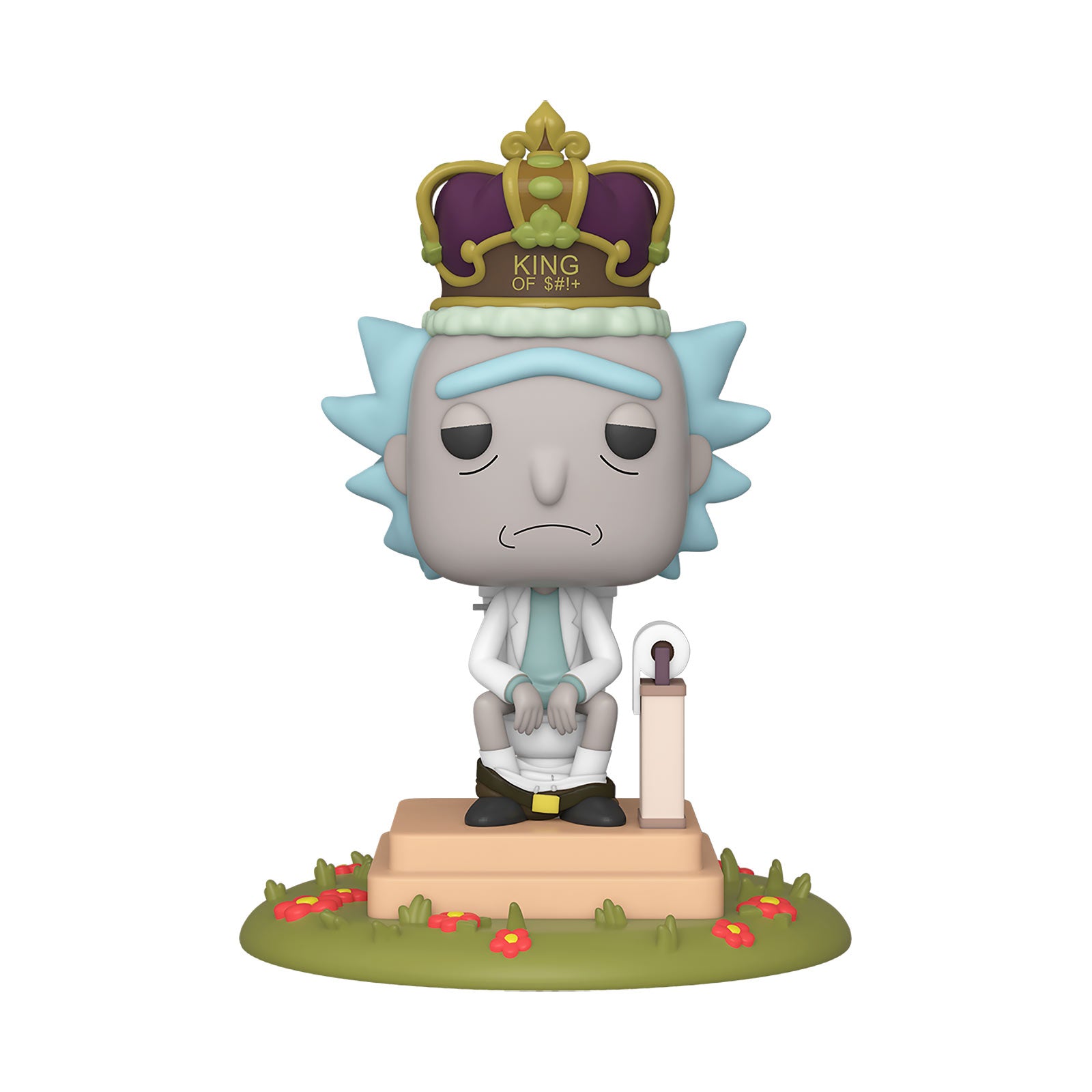 Produktbild Rick and Morty - King Rick med ljud Funko Pop figur 17 cm