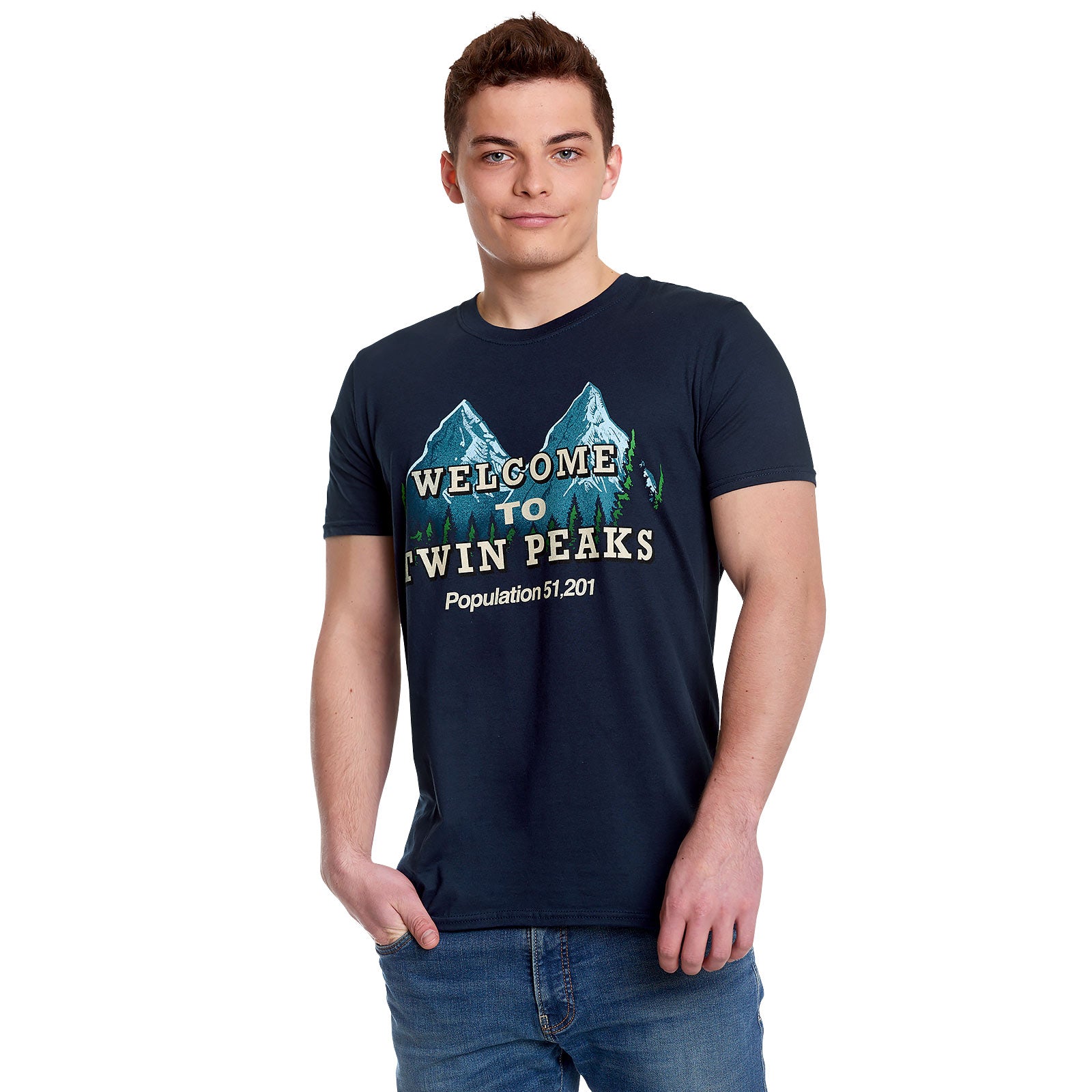 Produktbild Twin Peaks - Welcome to Twin Peaks T-shirt blå