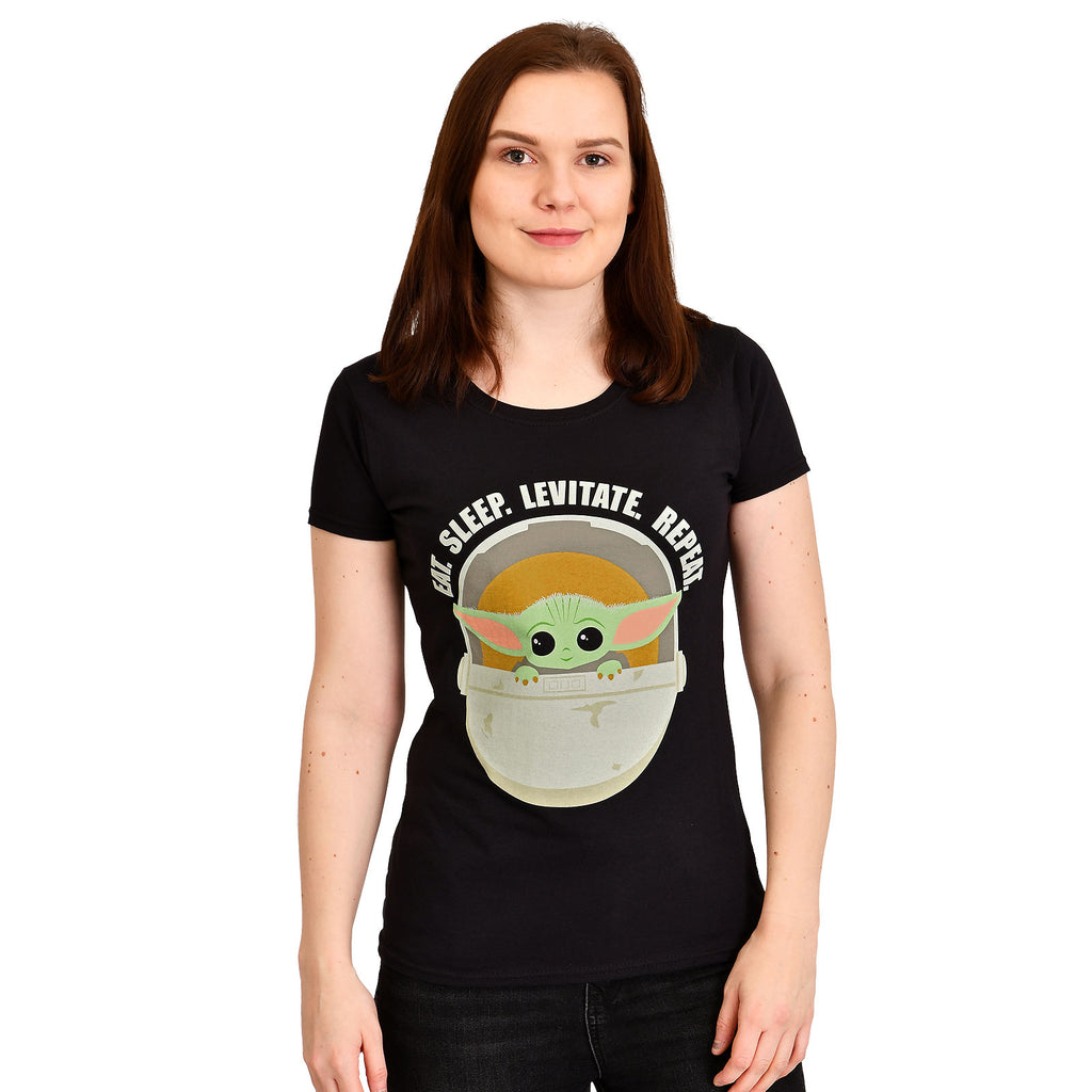Produktbild The Child Daily Routine T-shirt Dam - Star Wars The Mandalorian