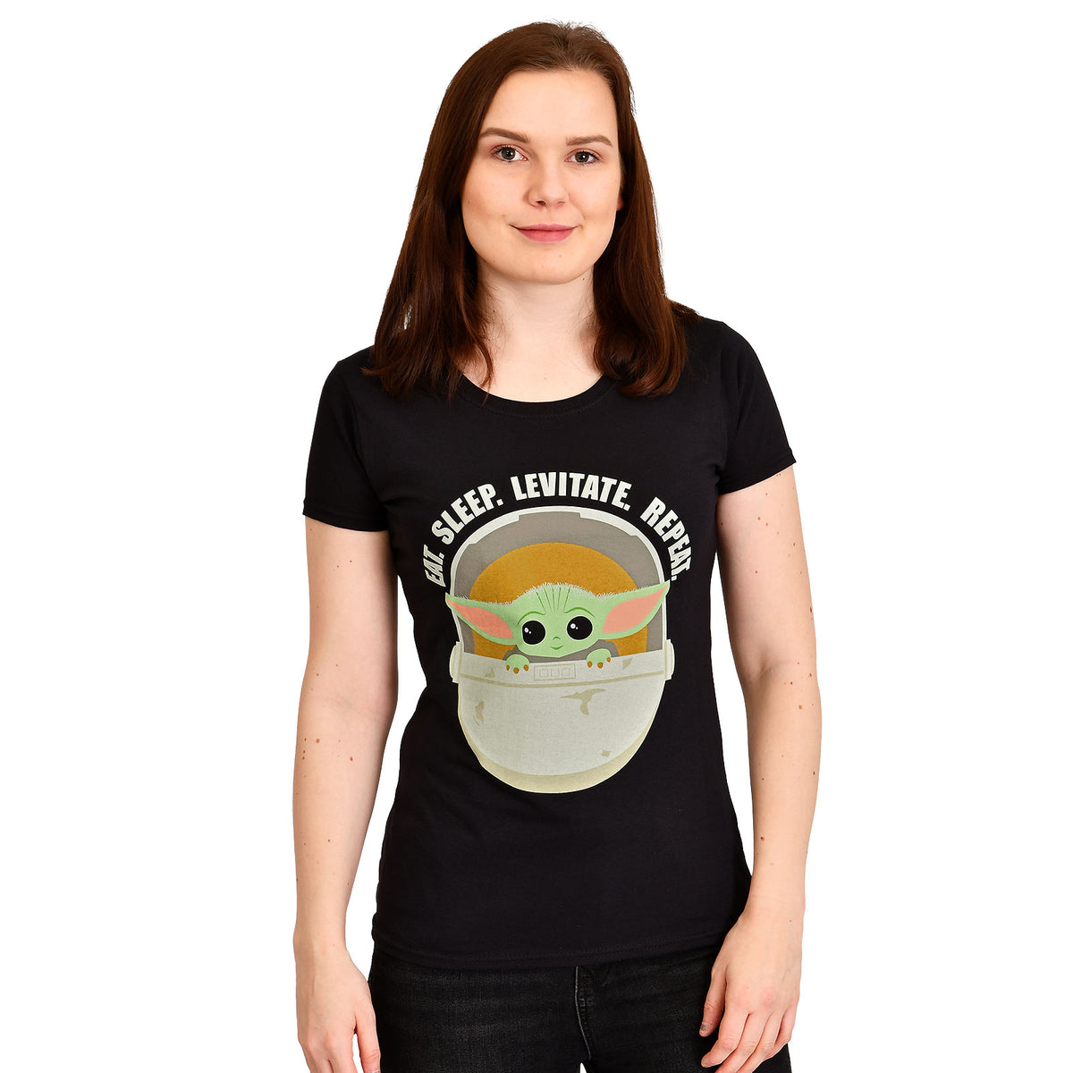 Produktbild The Child Daily Routine T-shirt Dam - Star Wars The Mandalorian