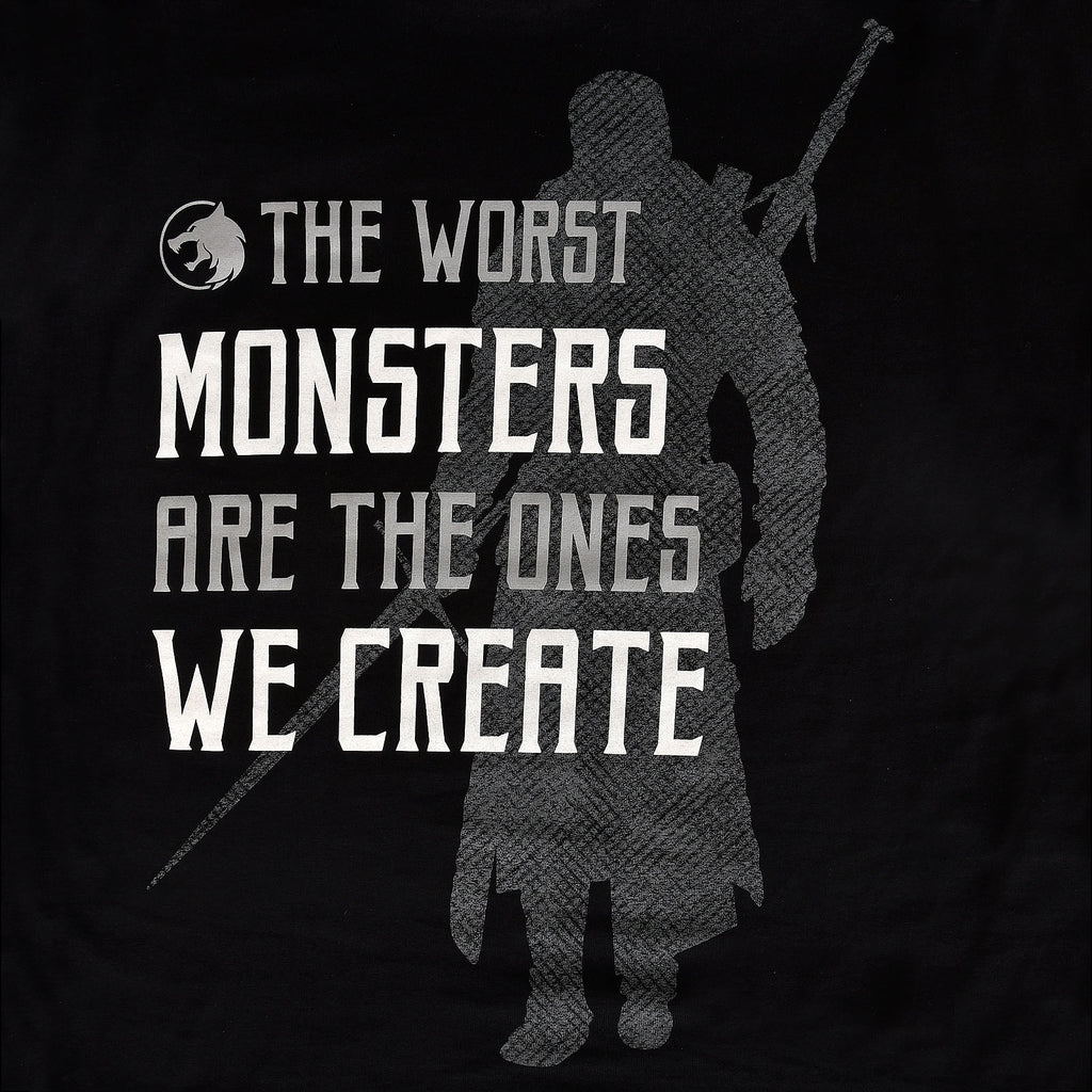 Produktbild Monsters We Create T-shirt för Witcher-fans svart