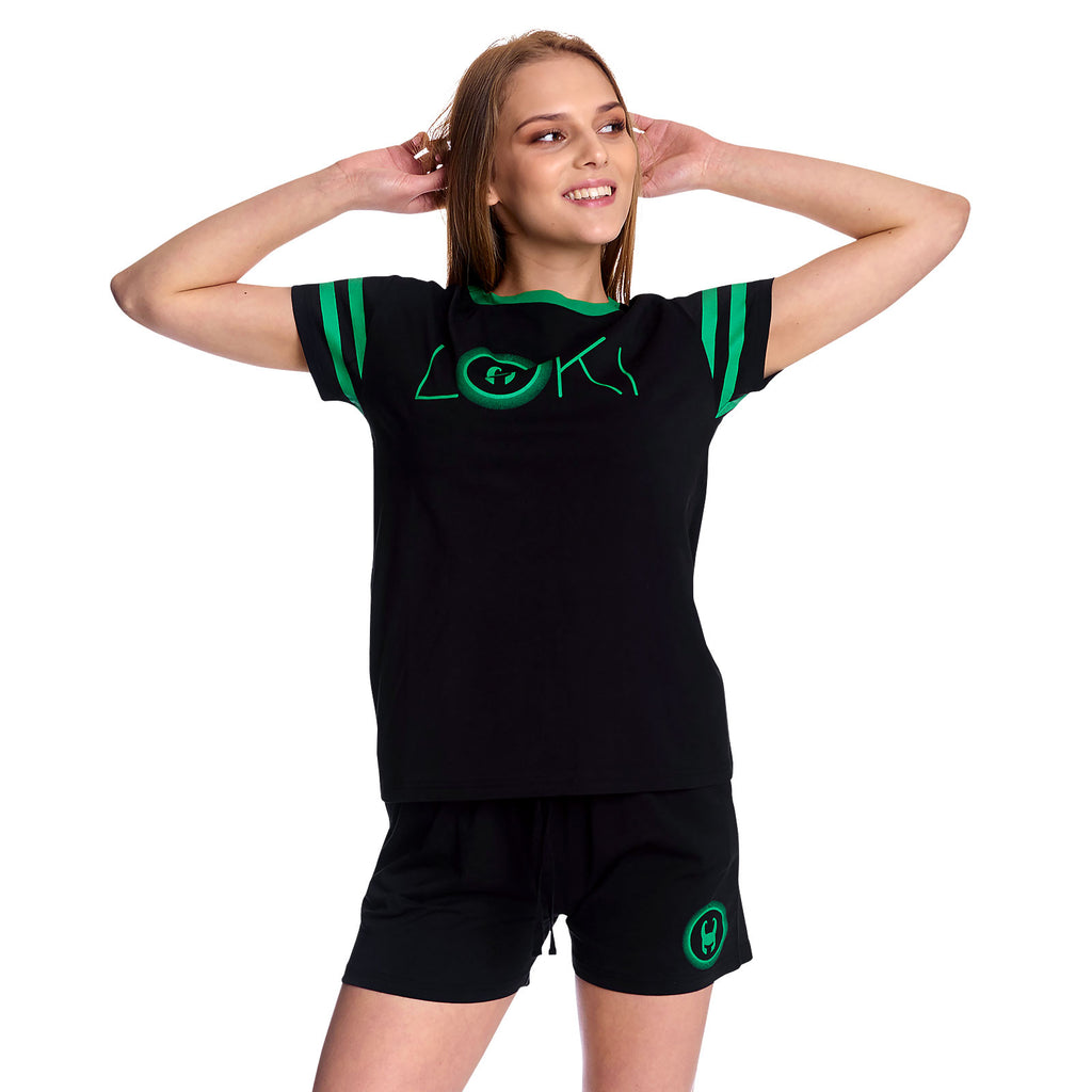 Produktbild Loki - Logo Pyjamas kort dam svart