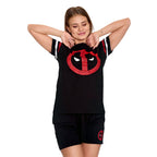 Produktbild Deadpool - Logo Pyjamas kort dam svart