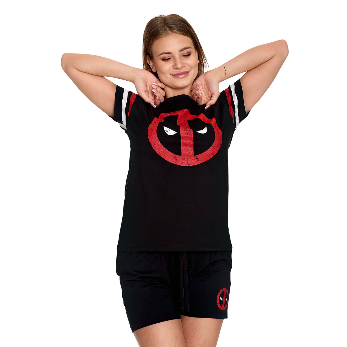 Produktbild Deadpool - Logo Pyjamas kort dam svart