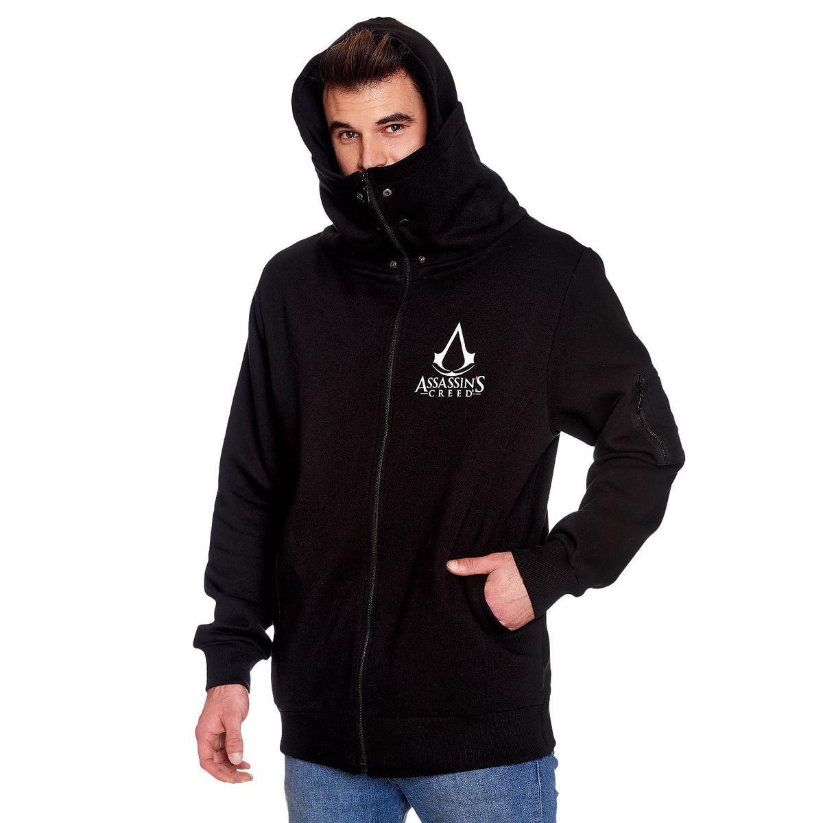 Produktbild Assassins Creed - Logo svart tvåskikts hoodie