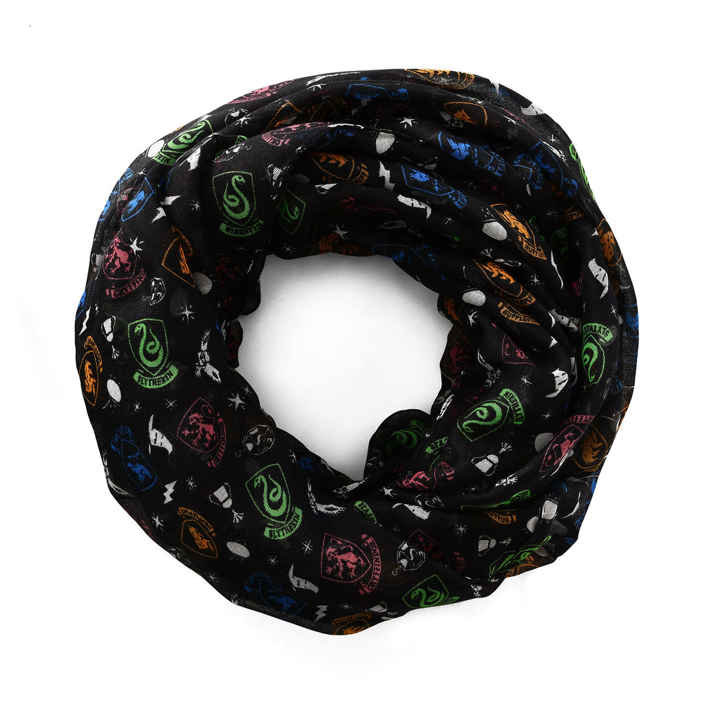 Produktbild Harry Potter - Hogwarts vapensköld loopscarf svart