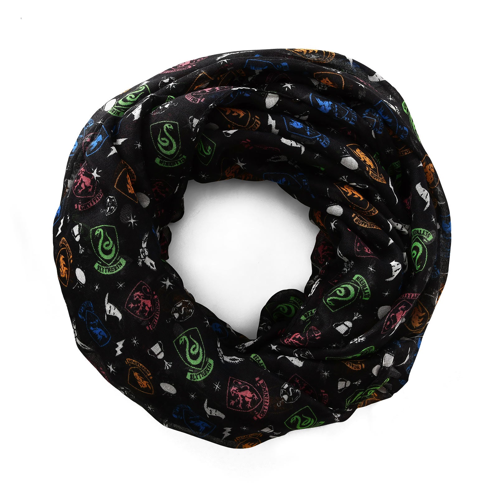 Produktbild Harry Potter - Hogwarts vapensköld loopscarf svart