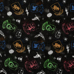 Produktbild Harry Potter - Hogwarts vapensköld loopscarf svart