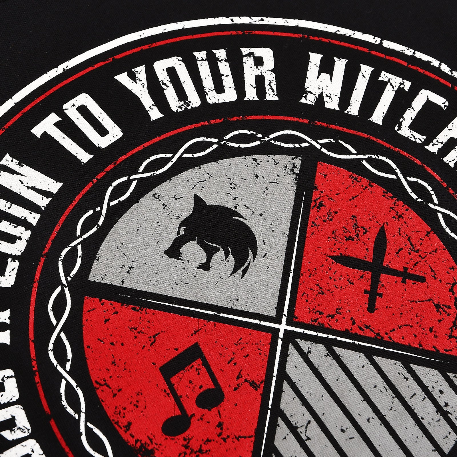 Produktbild Toss a Coin Hoodie för Witcher-fans svart