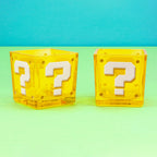 Produktbild Super Mario - Frågeteckenblock Glas-set