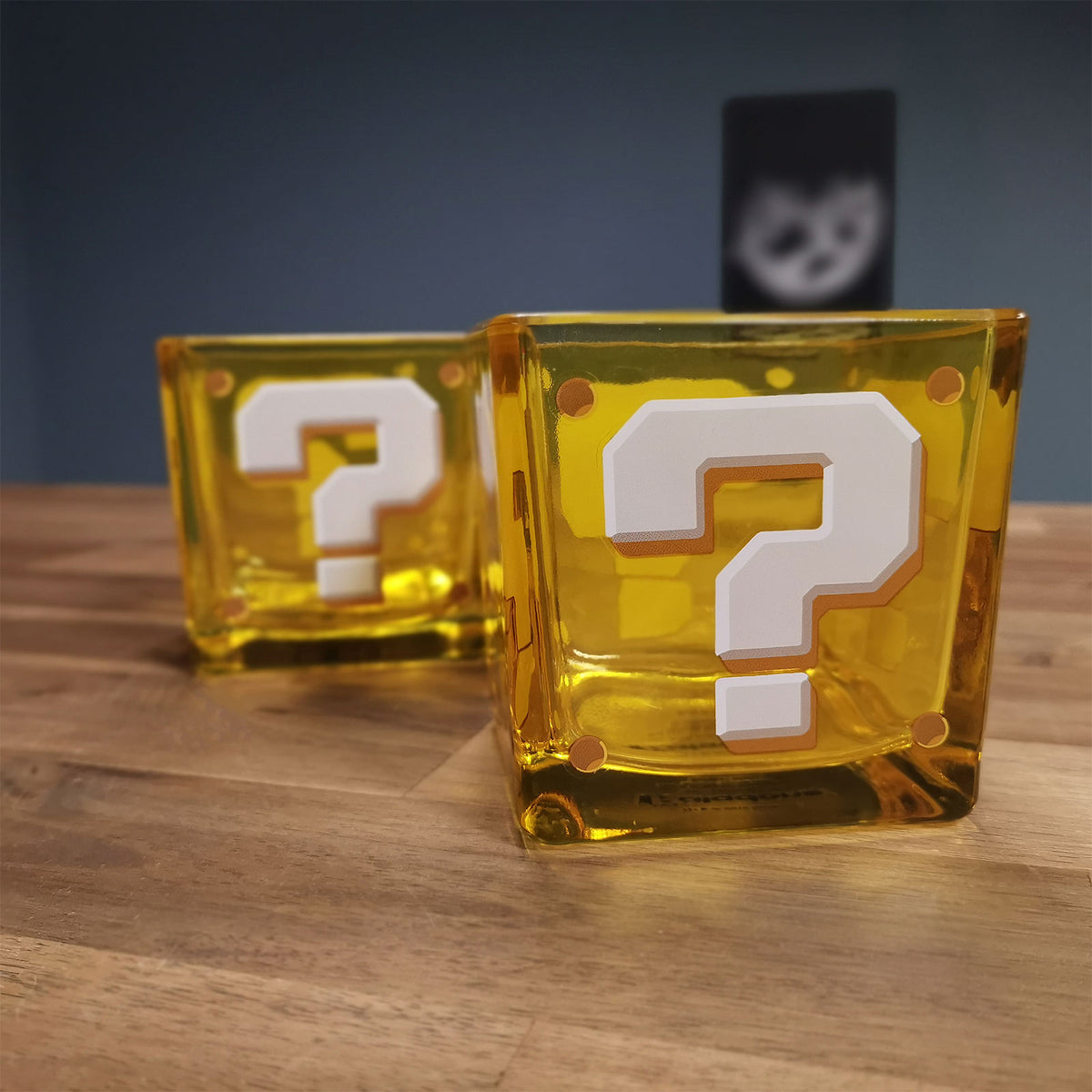 Produktbild Super Mario - Frågeteckenblock Glas-set