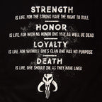 Produktbild Code of Honor T-shirt svart - Star Wars The Mandalorian