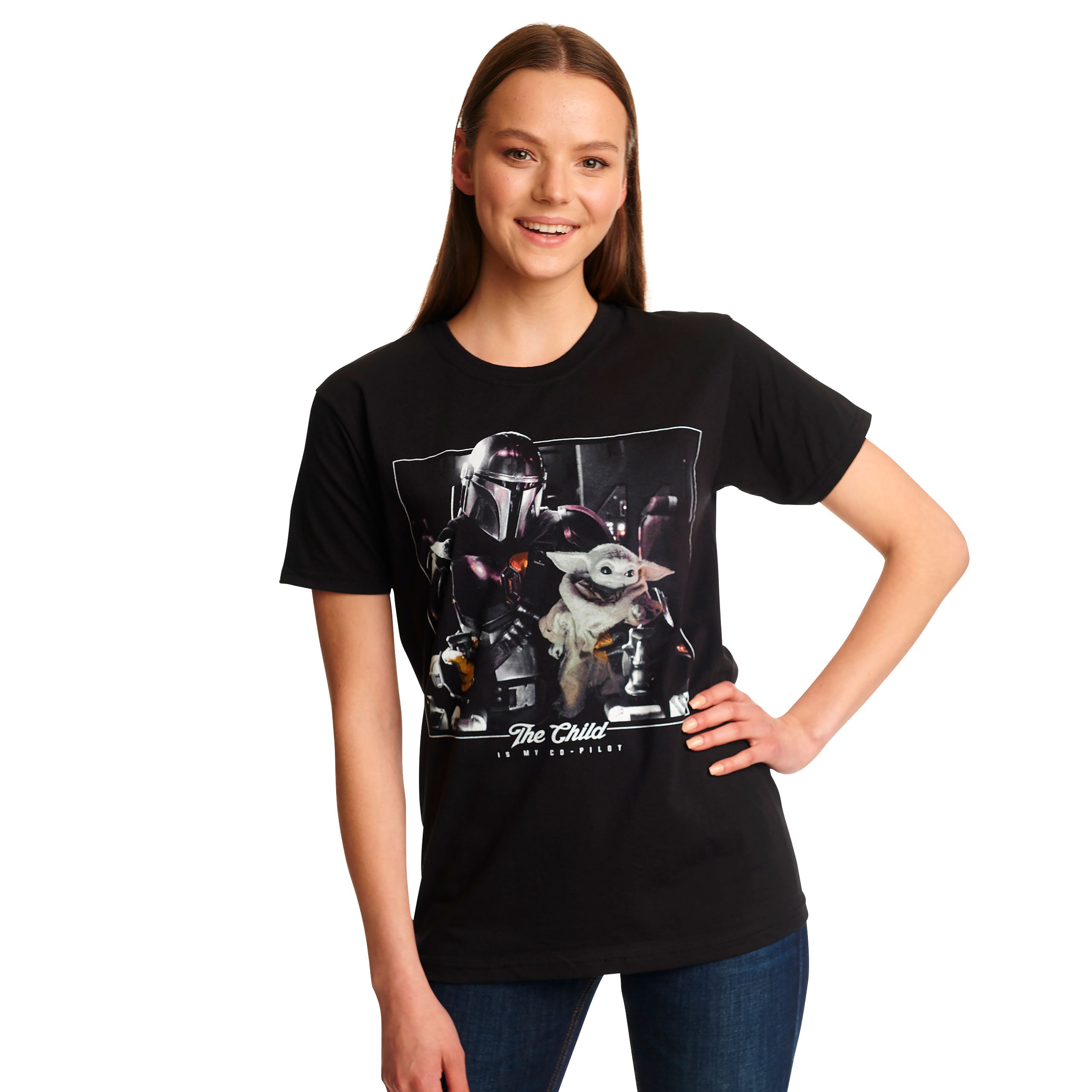 Produktbild The Child is My Co-Pilot T-shirt svart - Star Wars The Mandalorian
