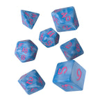 Produktbild Klassiskt RPG tärningsset 7-delat blå-rosa