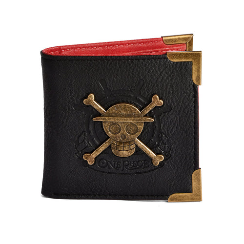 Produktbild One Piece - Plånbok med Straw Hat Pirates Skull Metall Logo