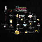 Produktbild The Big Bang Theory - Vänskapsalgoritm T-shirt svart