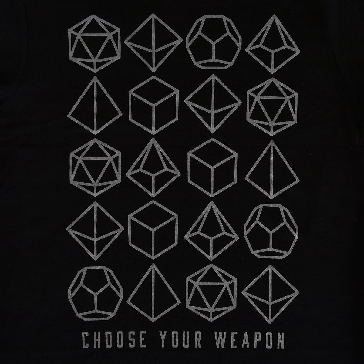 Product image Choose Your Weapon Dice T-Shirt Black
