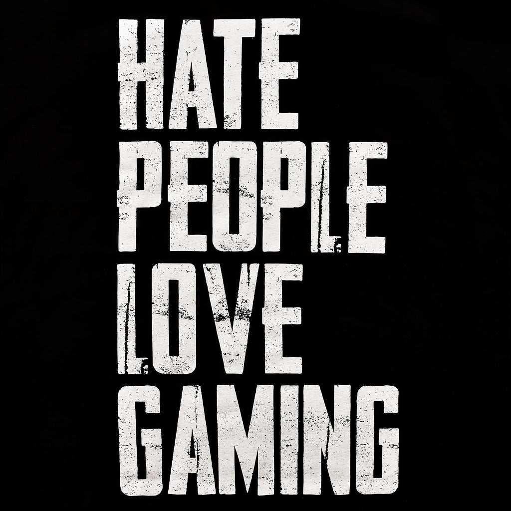 Produktbild Hate People Love Gaming T-shirt svart