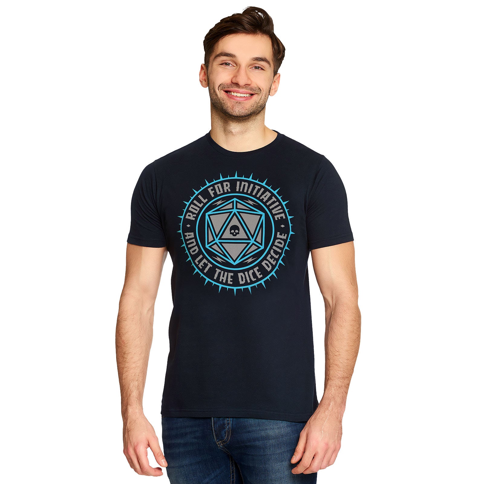Produktbild Pen & Paper Let The Dice Decide T-Shirt blå
